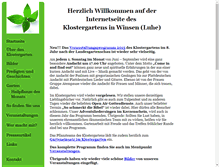 Tablet Screenshot of klostergarten-winsen.de